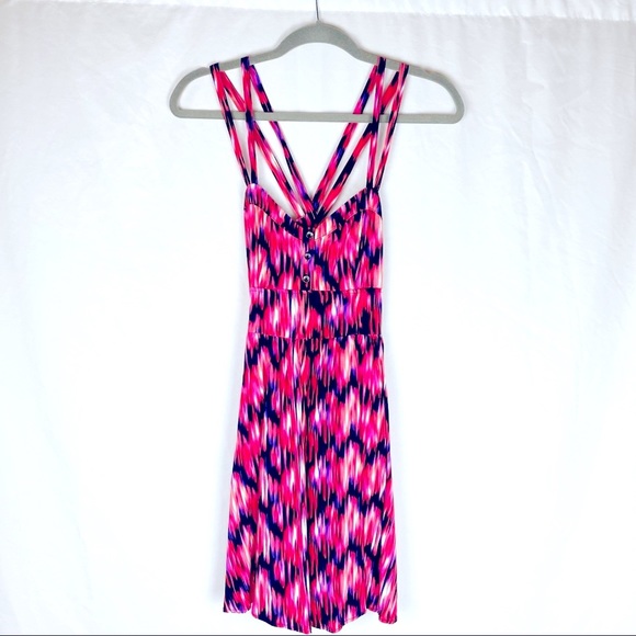 Express Multicolored Mini Sundress - Picture 2 of 3